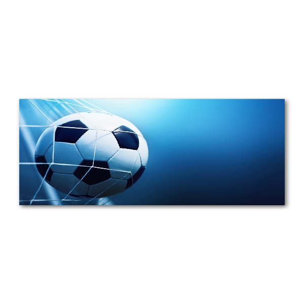 Cuadro acrílico horizontal El balón está en la portería.
