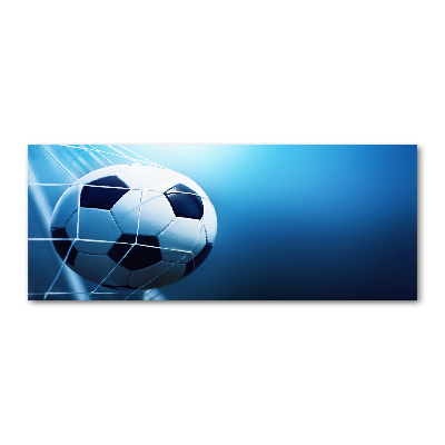 Cuadro acrílico horizontal El balón está en la portería.