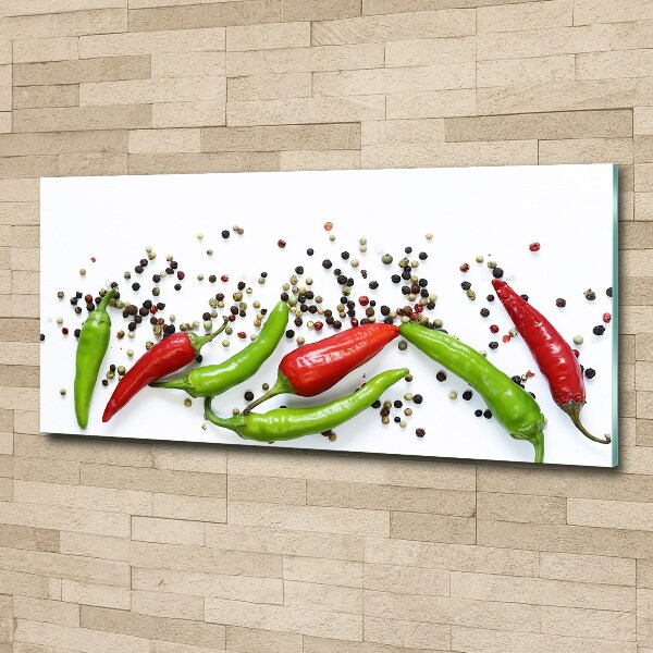 Pintura en acrílico horizontal chiles