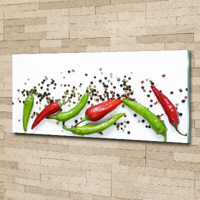 Pintura en acrílico horizontal chiles
