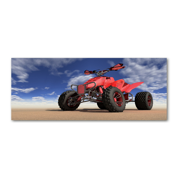Pintura en acrílico horizontal Quad en el desierto