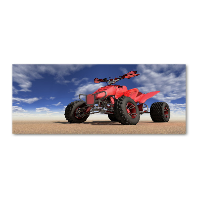 Pintura en acrílico horizontal Quad en el desierto