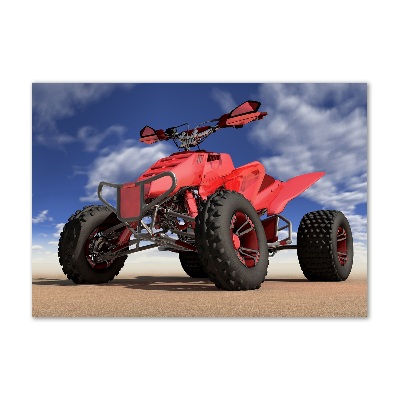 Pintura en acrílico horizontal Quad en el desierto