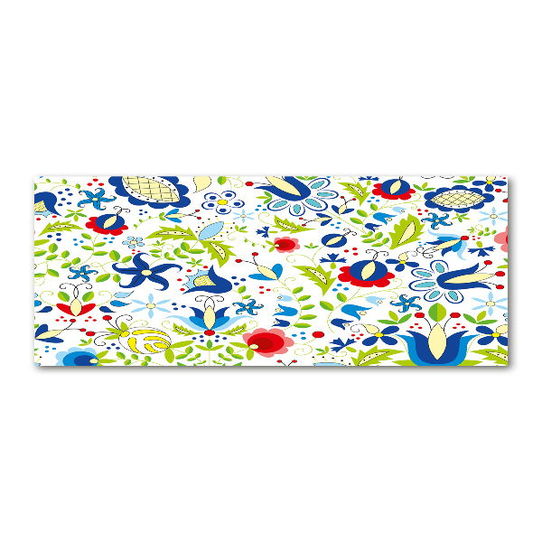 Pintura en acrílico horizontal Patrón étnico