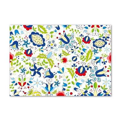 Pintura en acrílico horizontal Patrón étnico