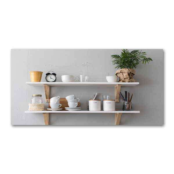Cuadro acrílico horizontal Decoraciones en el estante