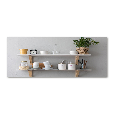 Cuadro acrílico horizontal Decoraciones en el estante