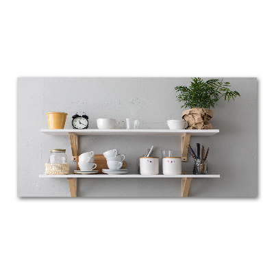 Cuadro acrílico horizontal Decoraciones en el estante