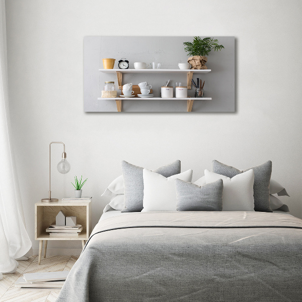 Cuadro acrílico horizontal Decoraciones en el estante