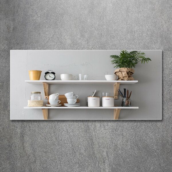 Cuadro acrílico horizontal Decoraciones en el estante