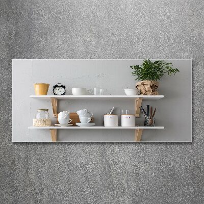 Cuadro acrílico horizontal Decoraciones en el estante