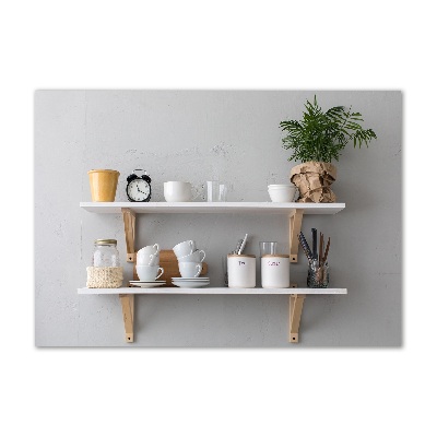 Cuadro acrílico horizontal Decoraciones en el estante