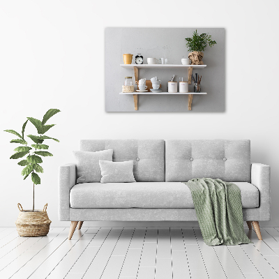 Cuadro acrílico horizontal Decoraciones en el estante