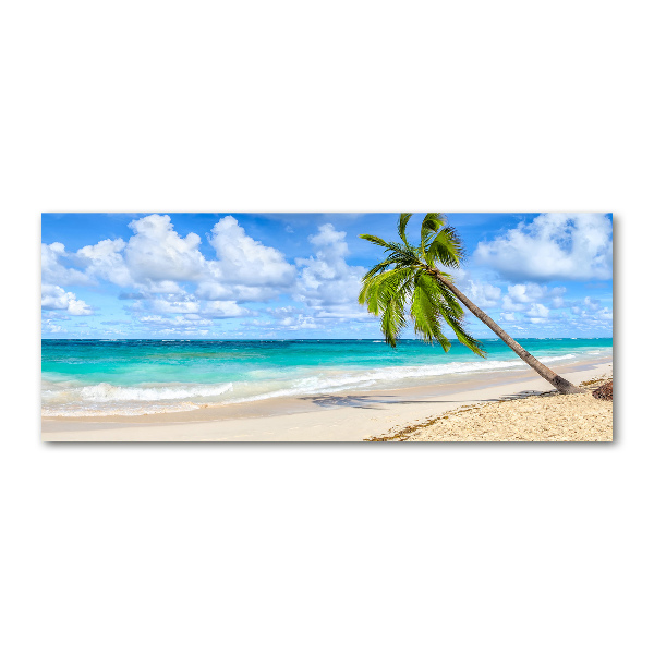 Pintura en acrílico horizontal Playa tropical