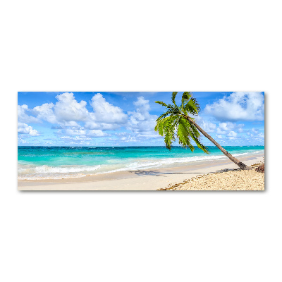 Pintura en acrílico horizontal Playa tropical