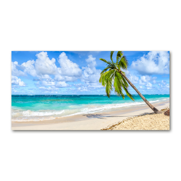 Pintura en acrílico horizontal Playa tropical