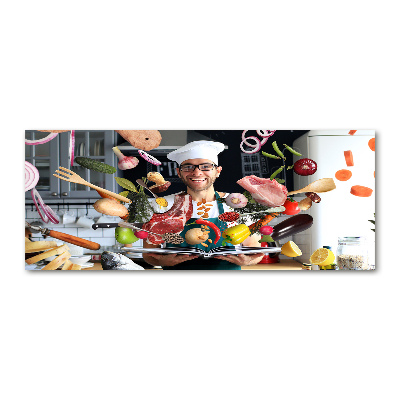 Cuadro acrílico horizontal Recetas de chef