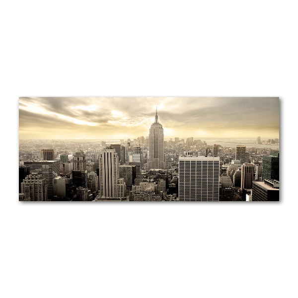 Pintura en acrílico horizontal Manhattan Nueva York