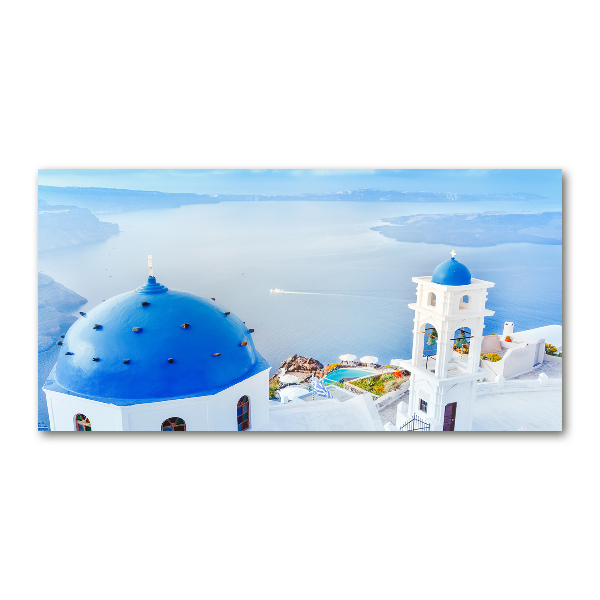 Cuadro metacrilato horizontal Santorini Grecia