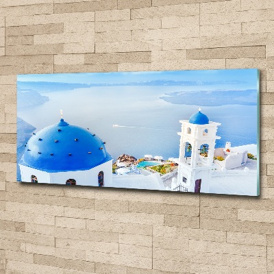 Cuadro metacrilato horizontal Santorini Grecia
