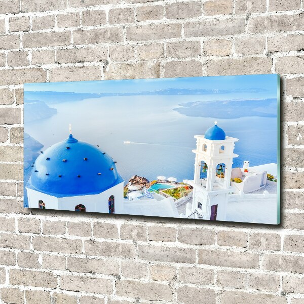 Cuadro metacrilato horizontal Santorini Grecia