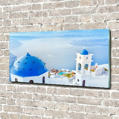 Cuadro metacrilato horizontal Santorini Grecia