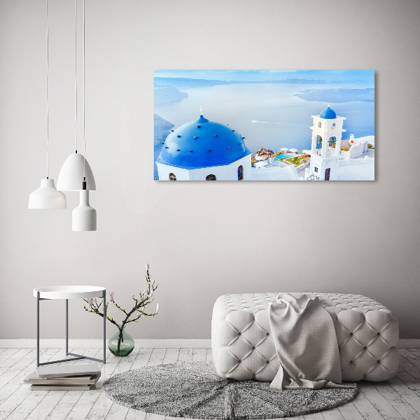 Cuadro metacrilato horizontal Santorini Grecia
