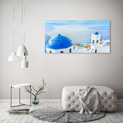 Cuadro metacrilato horizontal Santorini Grecia