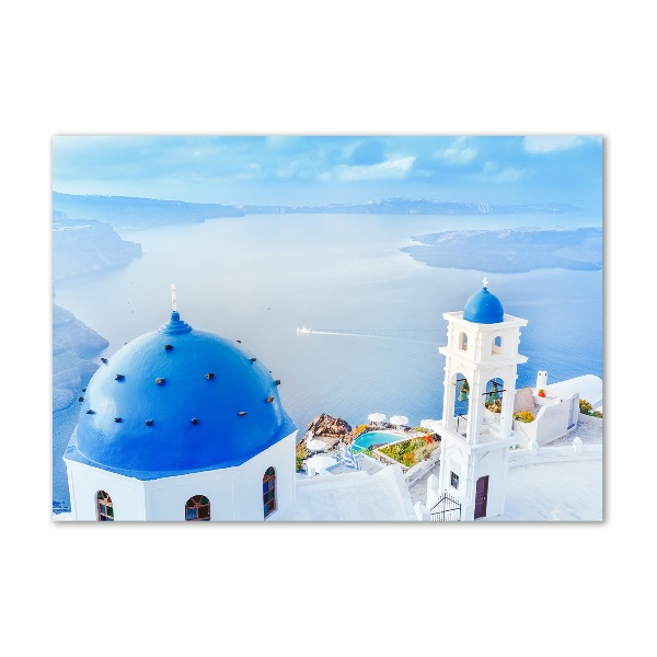 Cuadro metacrilato horizontal Santorini Grecia