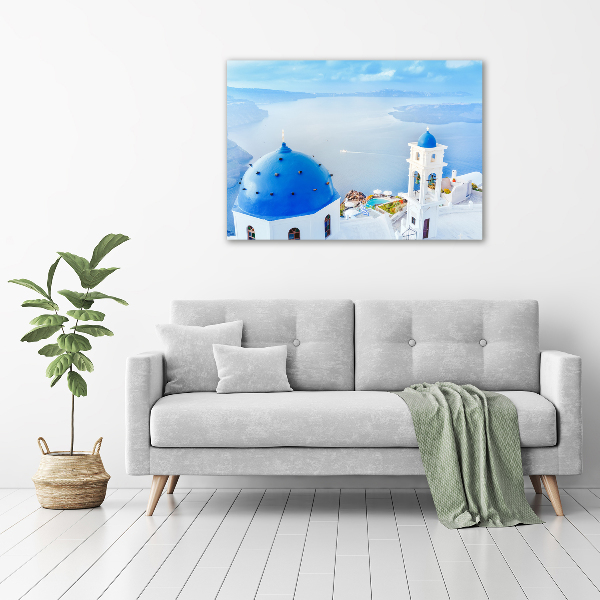 Cuadro metacrilato horizontal Santorini Grecia