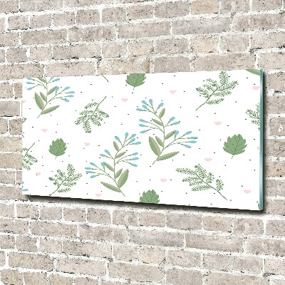 Foto en metacrilato horizontal Hojas