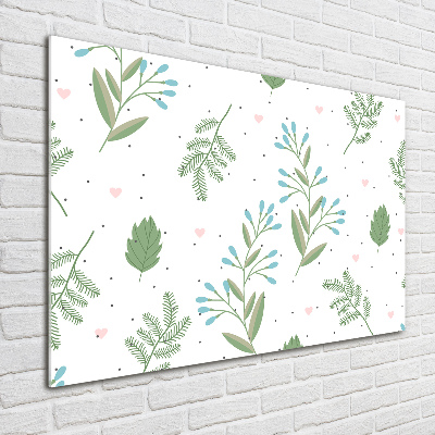 Foto en metacrilato horizontal Hojas