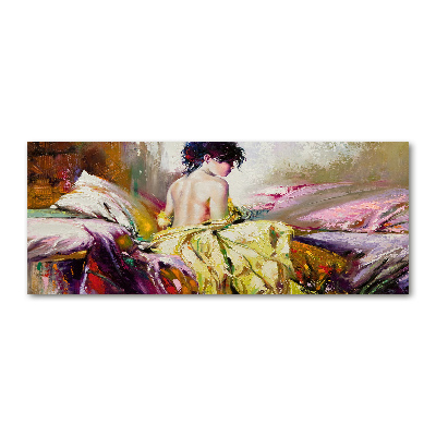 Foto en metacrilato horizontal Mujer semidesnuda