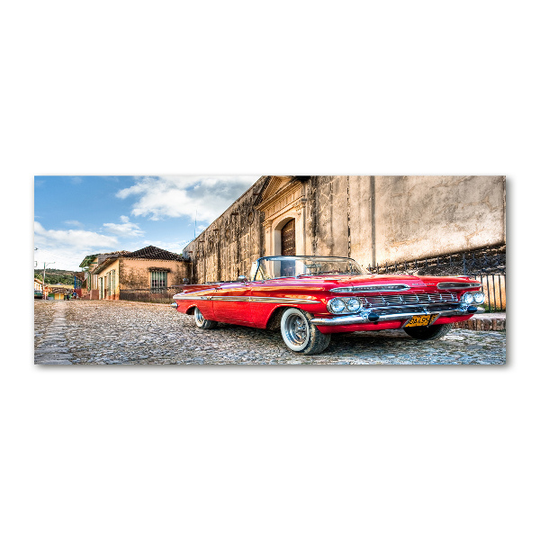 Cuadro acrílico horizontal Chevrolet rojo