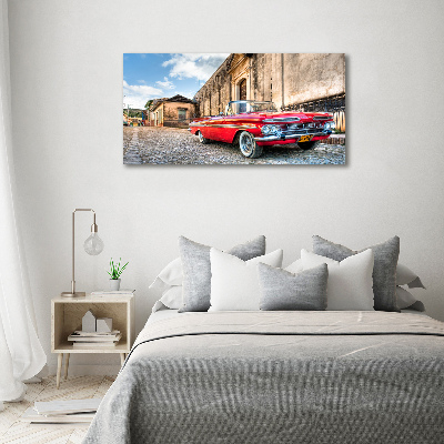 Cuadro acrílico horizontal Chevrolet rojo