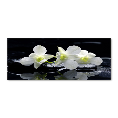 Pintura en acrílico horizontal Orquídea