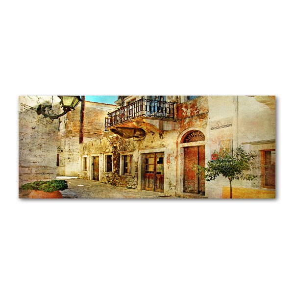 Cuadro acrílico horizontal Calles en Grecia
