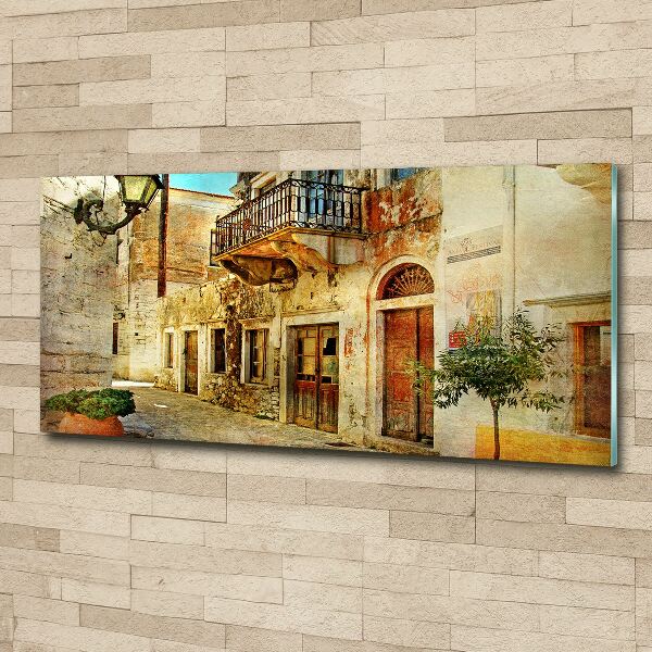 Cuadro acrílico horizontal Calles en Grecia