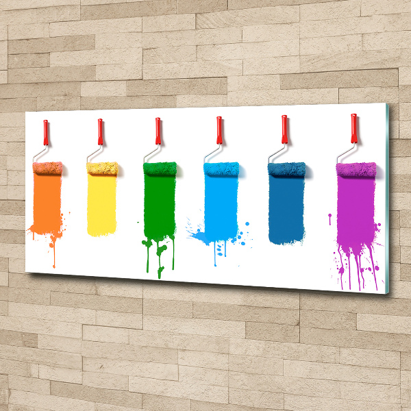 Cuadro metacrilato horizontal Rodillos de pintura