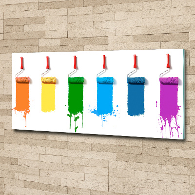 Cuadro metacrilato horizontal Rodillos de pintura