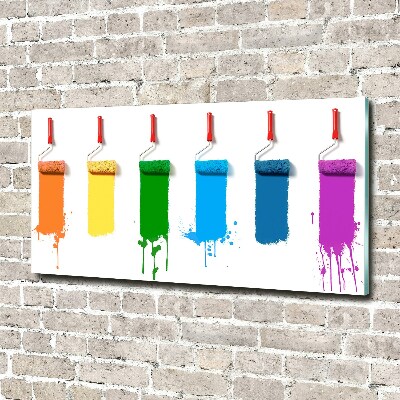 Cuadro metacrilato horizontal Rodillos de pintura