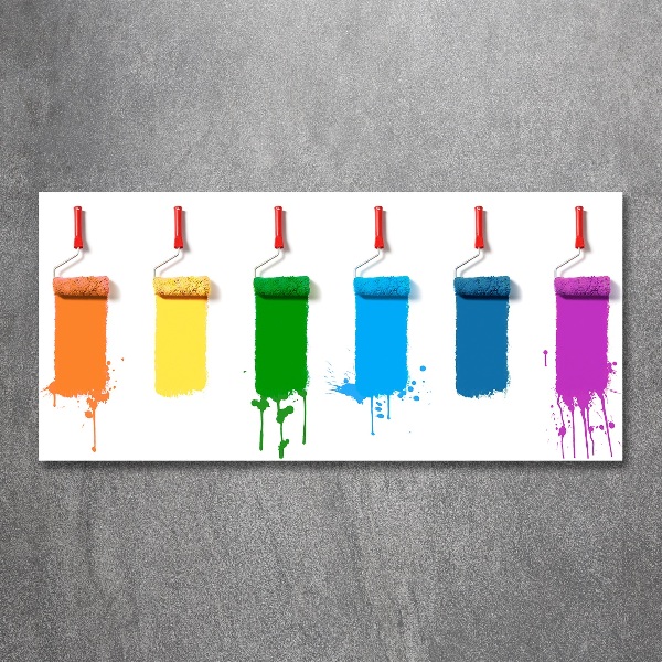 Cuadro metacrilato horizontal Rodillos de pintura