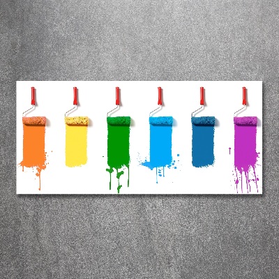 Cuadro metacrilato horizontal Rodillos de pintura