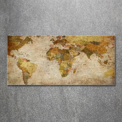 Foto en metacrilato horizontal Mapa político