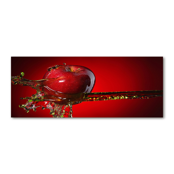 Cuadro acrílico horizontal Manzana y agua