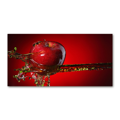 Cuadro acrílico horizontal Manzana y agua