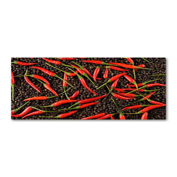 Pintura en acrílico horizontal chiles