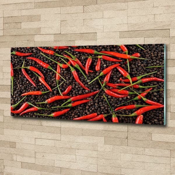 Pintura en acrílico horizontal chiles