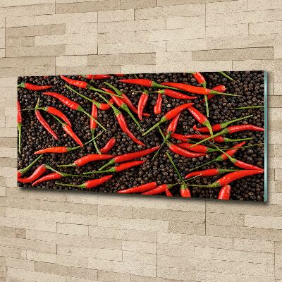 Pintura en acrílico horizontal chiles