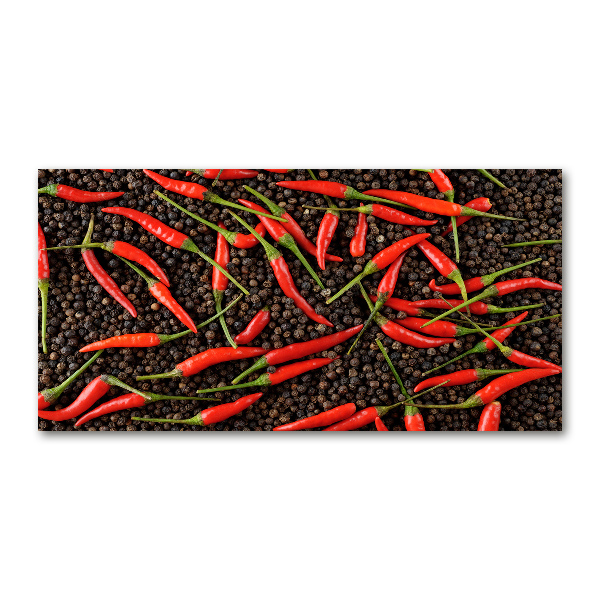 Pintura en acrílico horizontal chiles